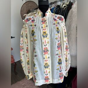 Balloon Sleeve Vintage Blouse
